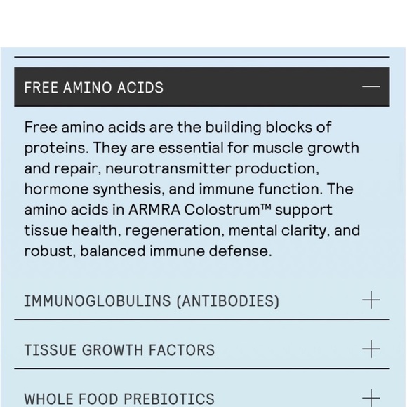 Pure and potent ARMRA Colostrum™ concentrate. Strengthen your skin, lung, & gut - Picture 7 of 15